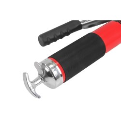 Ingrassatore Manuale con Ingranaggio | da 600 ml | Tubo Flessibile | Tubo Rigido | 4 Punte Universali